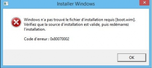 erreur 0x80070002 windows 10