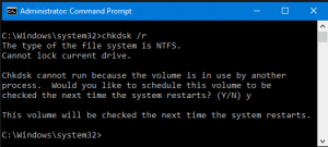 chkdsk /R