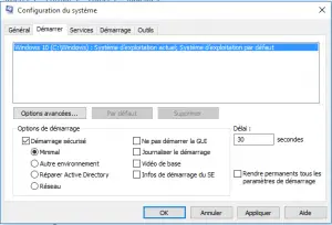 démarrer mode sans échec démarrer mode sans échec