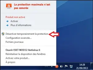 désactiver antivirus