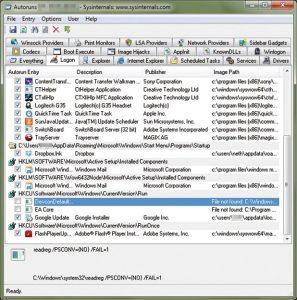 autoruns windows