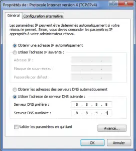 configuration serveur DNS