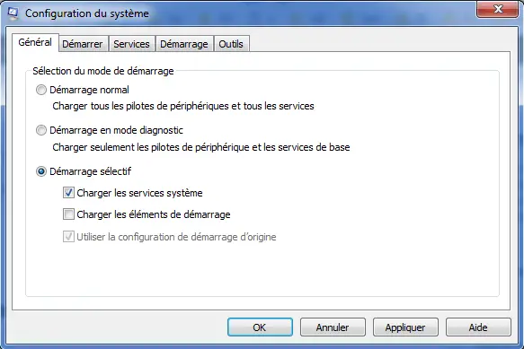 démarrage propre démarrage propre
