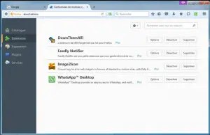 désactiver extensions Firefox désactiver extensions Firefox
