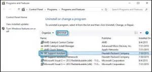 désinstaller HP Support Assistant désinstaller HP Support Assistant