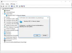 désinstaller adaptateur réseau désinstaller adaptateur réseau
