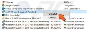 désinstaller utilitaire intel désinstaller utilitaire intel