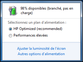 Branche pas en charge hp