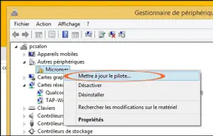 mise jour pilote