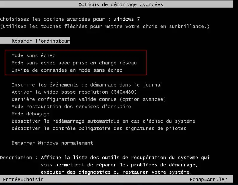mode sans échec mode sans échec