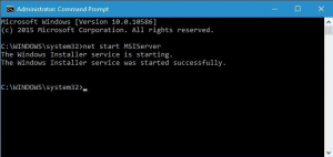 net start msiserver