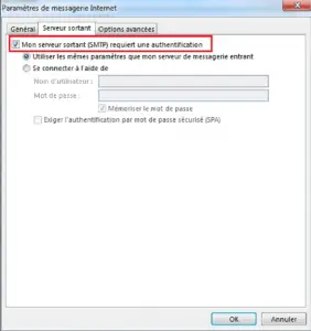 paramètres de messagerie internet paramètres de messagerie internet