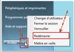 redémarrer ordinateur redémarrer ordinateur