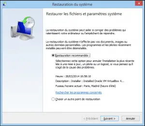 System Restore System Restore