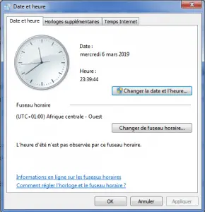 régler date heure régler date heure