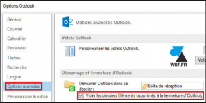 vider dossier éléments supprimés vider dossier éléments supprimés