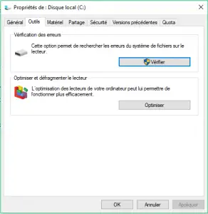 vérifier le disque dur vérifier le disque dur
