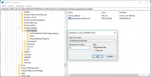 Créer la valeur EnableFeaturedSoftware Créer la valeur EnableFeaturedSoftware