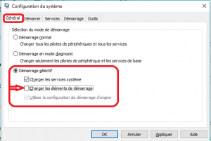 Effectuer un Démarrage sélectif Effectuer un Démarrage sélectif