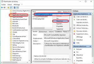 Désactiver Microsoft Compatibility Appraiser du planificateur des taches Désactiver Microsoft Compatibility Appraiser du planificateur des taches