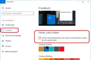 Désactiver le changement automatique de couleur d'arrière-plan Désactiver le changement automatique de couleur d'arrière-plan