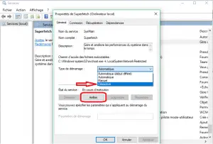 Désactiver le service Superfetch Désactiver le service Superfetch