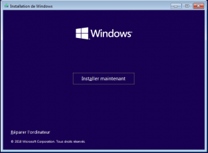 Installation de Windows