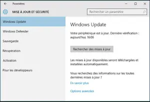 Check for available Windows updates Check for available Windows updates