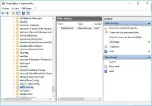 WMI-Activity sur l'observateur d'événements
