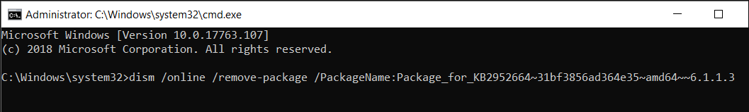 dism online remove-package