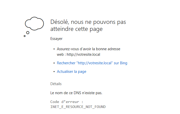 erreur INET_E_RESOURCE_NOT_FOUND