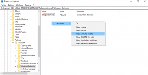 nouveau Dword windows defender