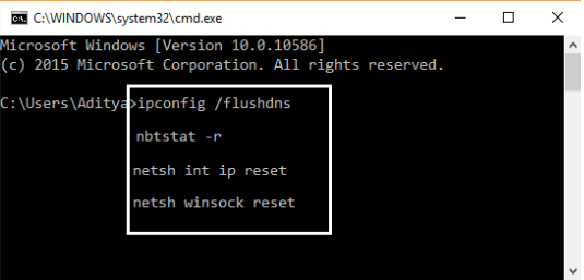éinitialisation de TCP/IP et Flush le DNS éinitialisation de TCP/IP et Flush le DNS