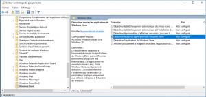 Désactiver Windows Store via l'éditeur de stratégie de groupe locale