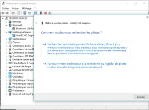 Mettre à jour le pilote de la carte graphique