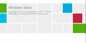 Windows Store désactiver