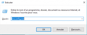 ouvrir la fenêtre Configuration système ouvrir la fenêtre Configuration système