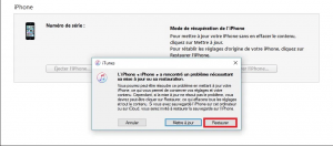 restaurer votre Iphone