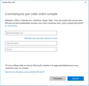 Créer un nouveau compte Créer un nouveau compte