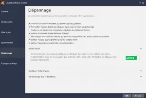 Dépannage d'Avast Dépannage d'Avast