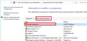 Désinstaller Avast SecureLine Désinstaller Avast SecureLine