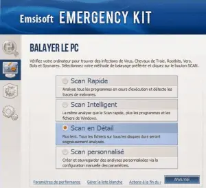 Scan en détail Sur Emsisoft