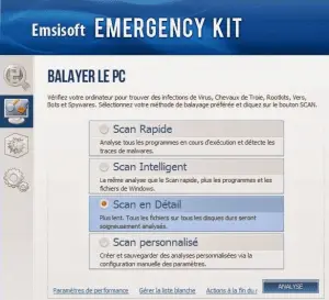Scan en détail Sur Emsisoft Scan en détail Sur Emsisoft