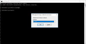 La commande Cleanmgr