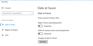 régler la date de votre système régler la date de votre système