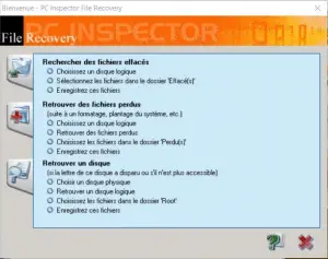 Logiciel de récupération de fichiers