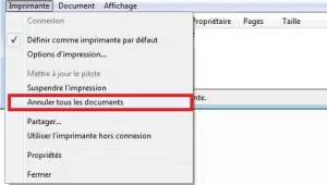 Annuler tous les documents