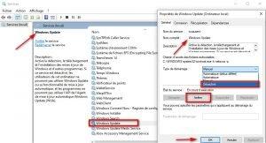 Arrêter le service Windows Update Arrêter le service Windows Update