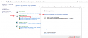 Dépannage des problèmes avec les périphériques et le matériel