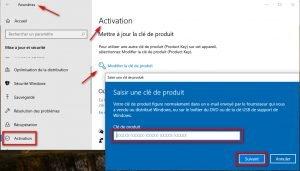 Modifier la clé de produit Windows Modifier la clé de produit Windows